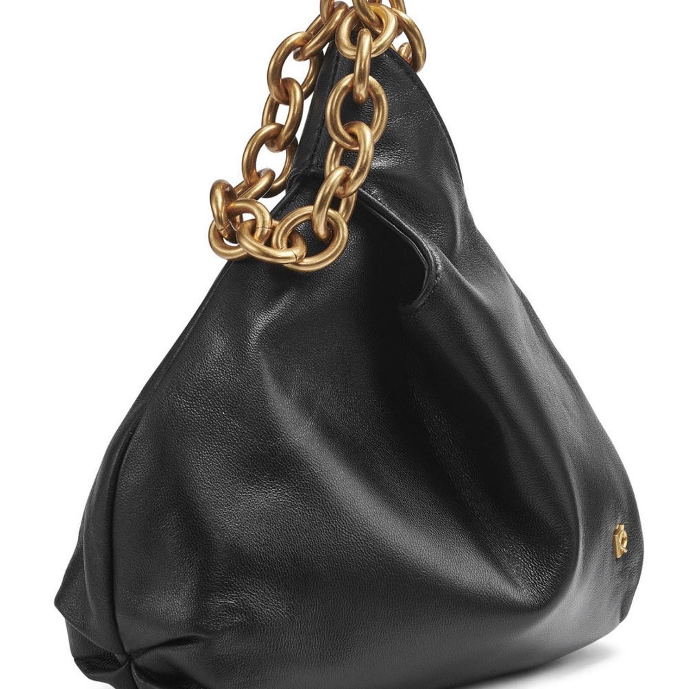 Donna Karan Black Leather Wristlet - Picture 4 of 8